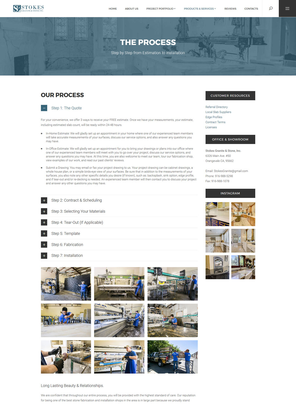 Stokes Granite and Stone, Inc. Website