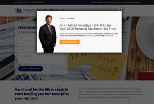 Website developed for tax accountant William McConnaughy