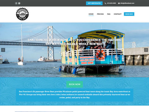 San Francisco chartered boat website