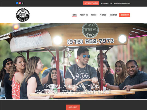 Group bike bar tours